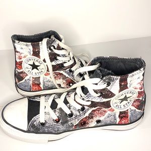 British Flag High Top Converse All Star